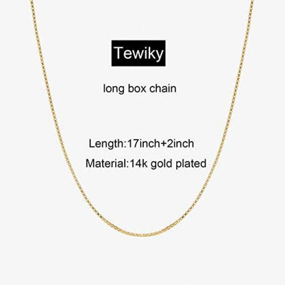 Thin Box Chain Necklace