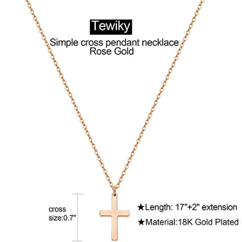 Small Cross Pendant Necklace