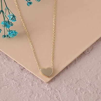 Tiny Heart Charm Chain Necklace