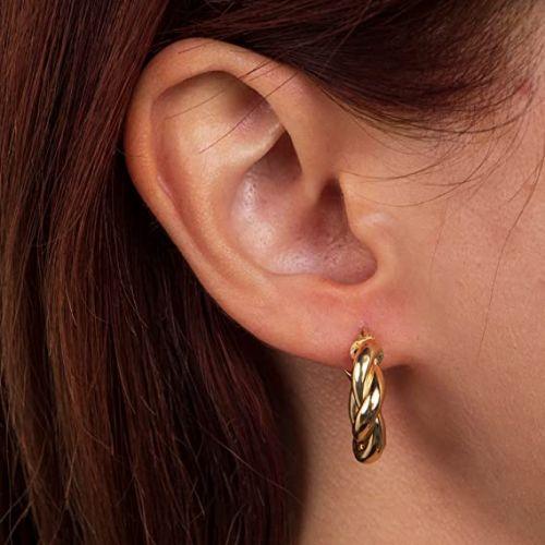 Twist Hoop Earrings