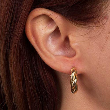 Twist Hoop Earrings