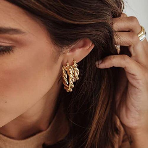 Twist Hoop Earrings