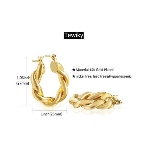 Twist Hoop Earrings