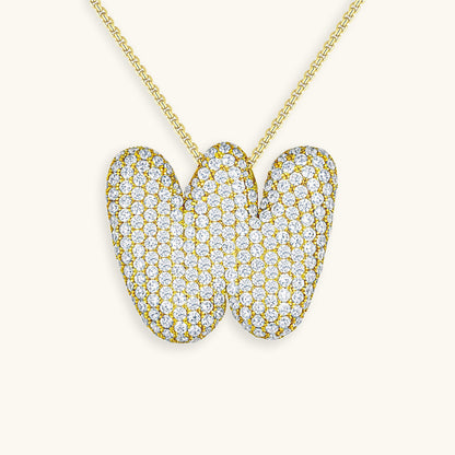 Hailey Bubble Initial Necklace